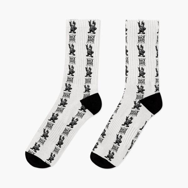 Item preview, Heavy Metal Penguin – Rock Hard Black Line Art designed and sold by AlessaHelios.