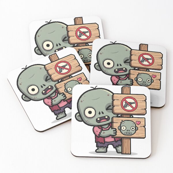 Item preview, Don't Shoot, Love Me - Cute Pleading Zombie Pixel Art designed and sold by Sredsub.