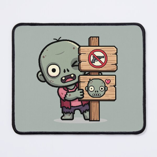 Item preview, Don't Shoot, Love Me - Cute Pleading Zombie Pixel Art designed and sold by Sredsub.