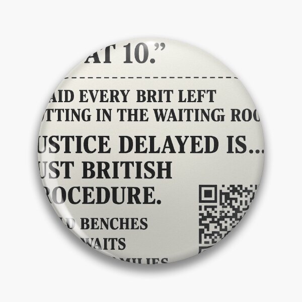 Item preview, “Your Honour, My Appointment Was at 10” – Justice Delayed Mug designed and sold by Mugocracy.