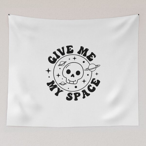Item preview, Give Me Space - Cosmic Skull Introvert & Alien Lover designed and sold by DropRomance.