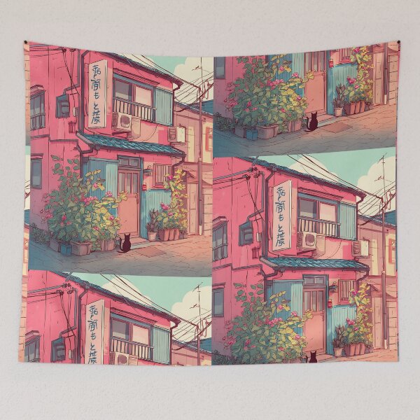 Item preview, Cozy Lofi Japan Art designed and sold by bapupa.
