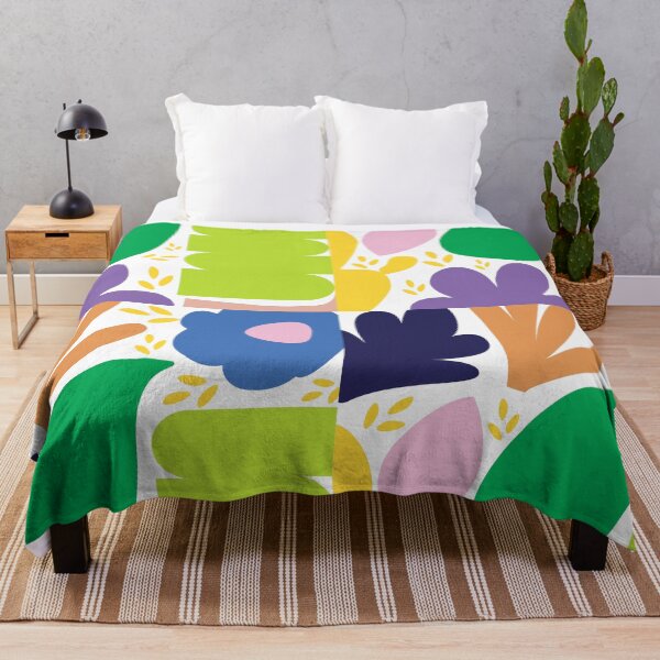Item preview, Bold Abstract Botanical Shapes – Colorful Modern Nature Art Print designed and sold by lunacustomsph.