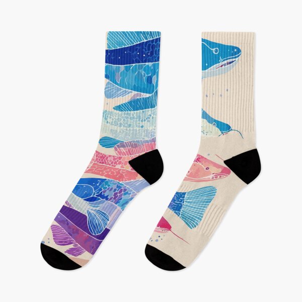 Item preview, Vibrant Catfish Symphony – Stacked Aquatic Art designed and sold by Moss and Moon Studio.