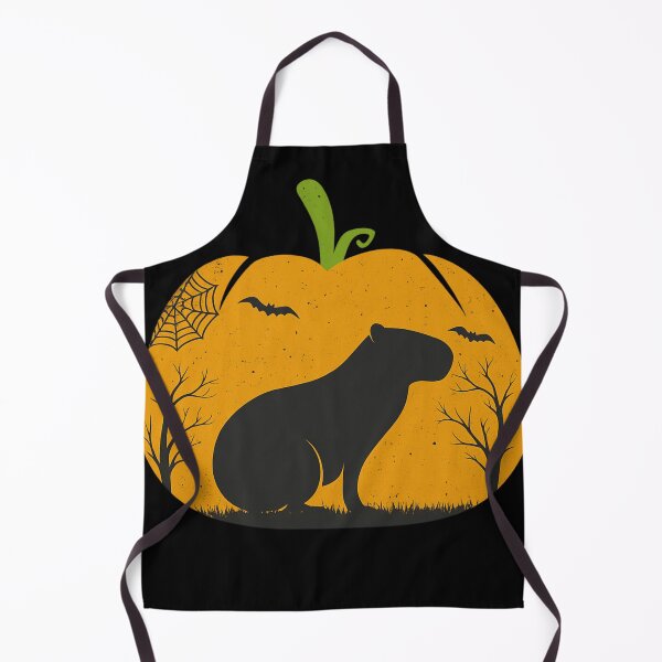 Item preview, Halloween Capybara Pumpkin Silhouette designed and sold by haitrieuic96.