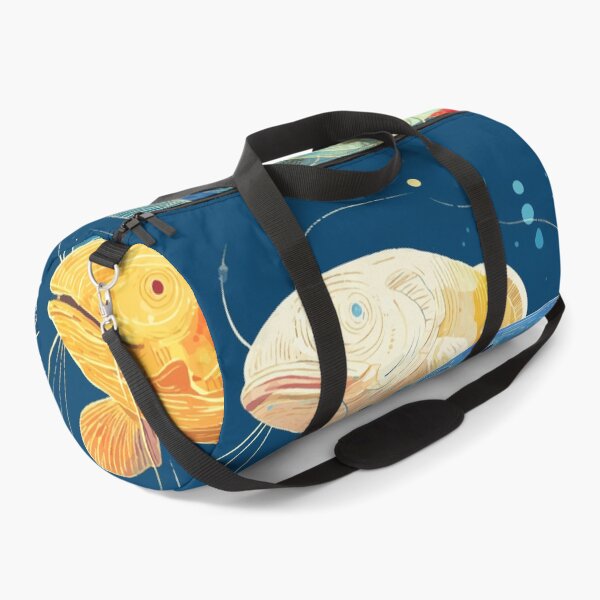 Item preview, Vibrant Catfish Symphony – Stacked Aquatic Art designed and sold by Moss and Moon Studio.