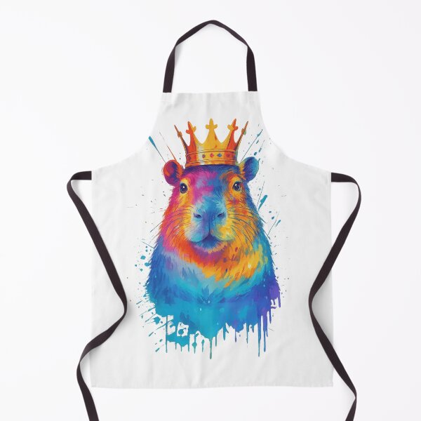 Item preview, Colorful Capybara King Portrait designed and sold by haitrieuic96.