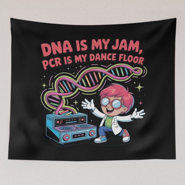 Item preview, DNA is my jam, PCR is my dance floor, funny biology designed and sold by NoetherSym.