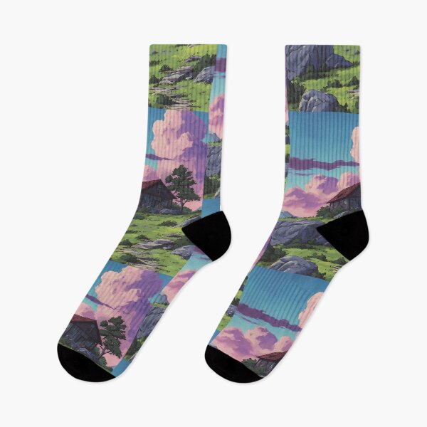 Item preview, Cozy Lofi Landscape Art designed and sold by bapupa.