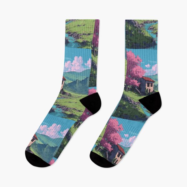 Item preview, Nostalgic Lofi Landscape Art designed and sold by bapupa.