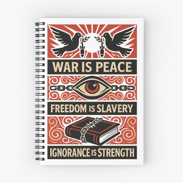 Item preview, Dystopian Propaganda – Orwellian Triptych designed and sold by DandoLaTalla.