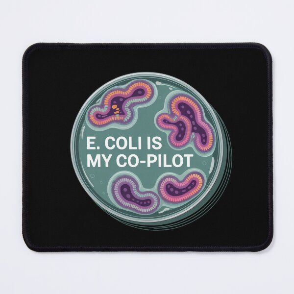 Item preview, E Coli is my co-pilot, funny microbiology designed and sold by NoetherSym.
