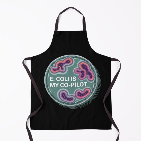 Item preview, E Coli is my co-pilot, funny microbiology designed and sold by NoetherSym.