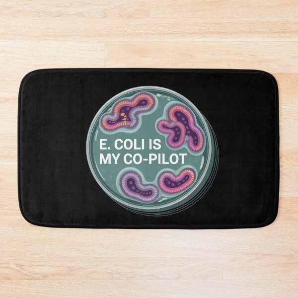 Item preview, E Coli is my co-pilot, funny microbiology designed and sold by NoetherSym.