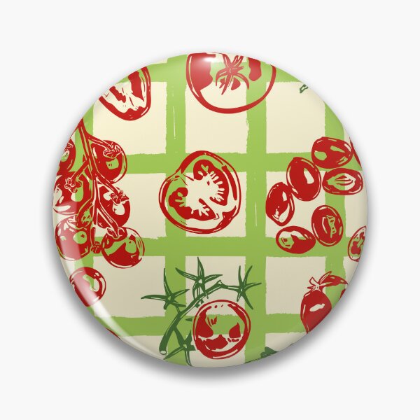 Item preview, Tomato Picnic Pattern – Vintage Garden Illustration designed and sold by MaiZephyr.