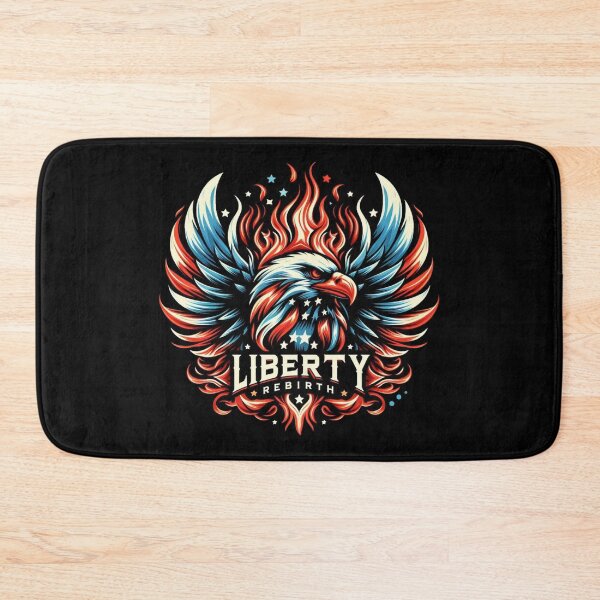 Item preview, Liberty Rebirth – Fiery Cyberpunk Eagle with American Accents designed and sold by UmcommonGoods.