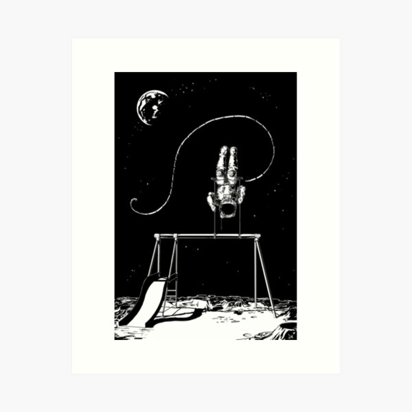 Item preview, A swing on the Moon designed and sold by AchilleDessine.