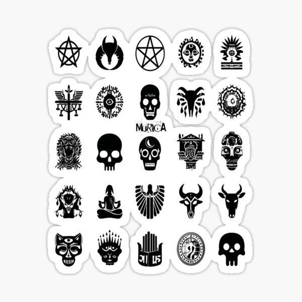 Item preview, Les Amériques : terre de liberté, foyer des impies – Icônes maléfiques pour les damnés ironiques designed and sold by Ignorant-Artist.