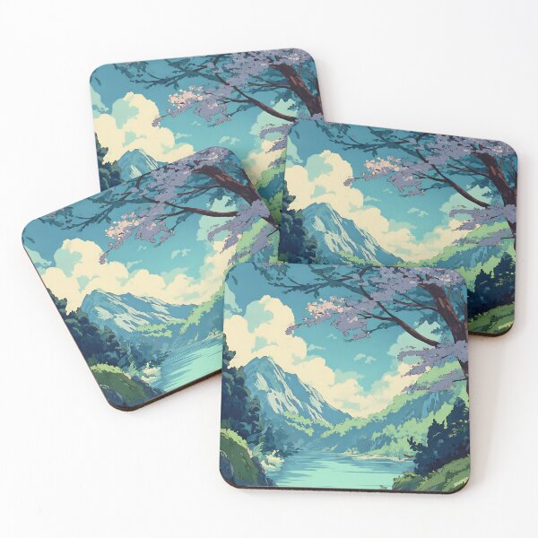 Item preview, Peaceful Lofi Nature Art designed and sold by bapupa.
