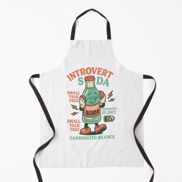 Item preview, Introvert Soda – Limited Talk Edition • Small Talk Free • Carbonated Silence • 1% Social Battery (Retro Mint & Coral Tee) designed and sold by BeetleDots.