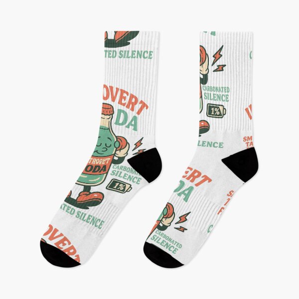 Item preview, Introvert Soda – Limited Talk Edition • Small Talk Free • Carbonated Silence • 1% Social Battery (Retro Mint & Coral Tee) designed and sold by BeetleDots.