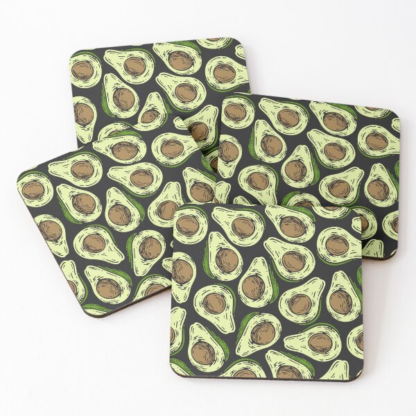 Artikelvorschau, Tragetasche mit handgezeichnetem Avocado-Muster – Süßes veganes Fruchtdesign für Feinschmecker entworfen und verkauft von FestivityFinds.