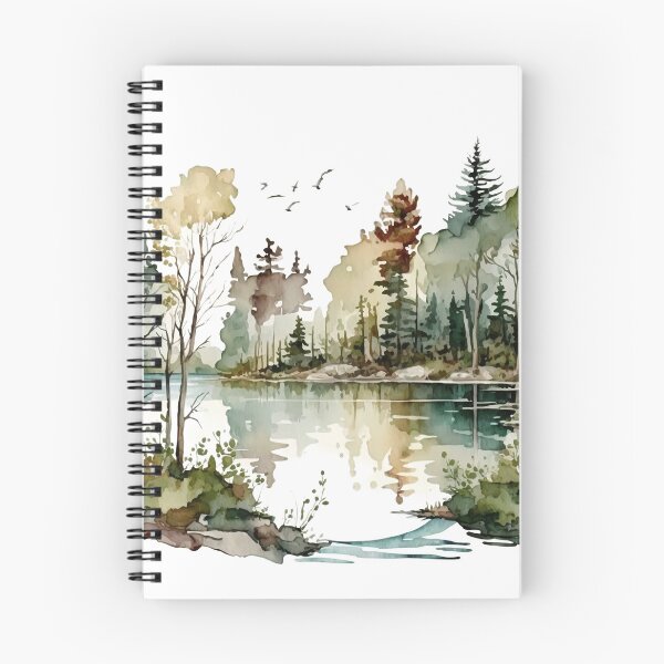 Item preview, Nature's Serenity – Cozy Forest 3 | Watercolor Landscape Art designed and sold by doingly.