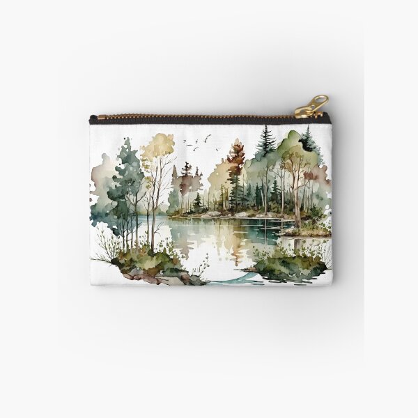 Item preview, Nature's Serenity – Cozy Forest 3 | Watercolor Landscape Art designed and sold by doingly.