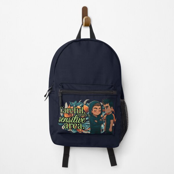 Item preview, “Careful. That’s a Sensitive Area” – Brad & Angelo Chibi designed and sold by Villani Blackwood Sisters Merch.