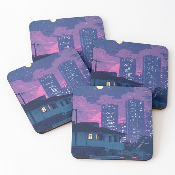 Item preview, Chill Lofi Nightscape Art designed and sold by bapupa.