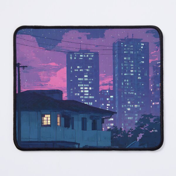 Item preview, Chill Lofi Nightscape Art designed and sold by bapupa.