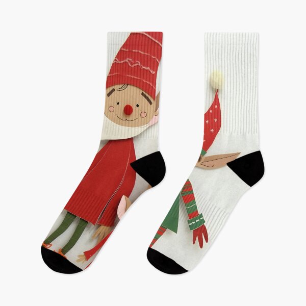 Item preview, Three Cheerful Christmas Elves designed and sold by ShadowAndSlate.