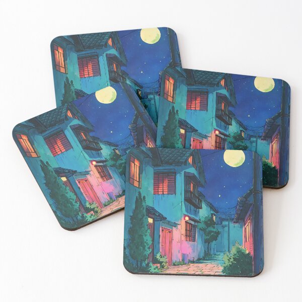 Item preview, Cozy Lofi Nightscape Art designed and sold by bapupa.
