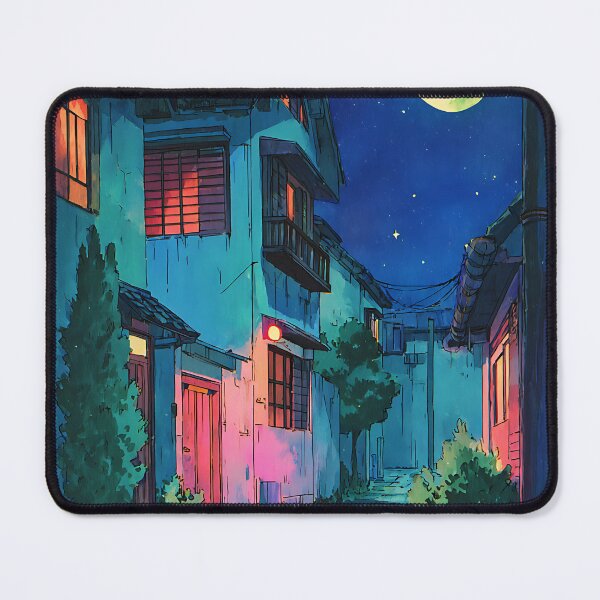 Item preview, Cozy Lofi Nightscape Art designed and sold by bapupa.