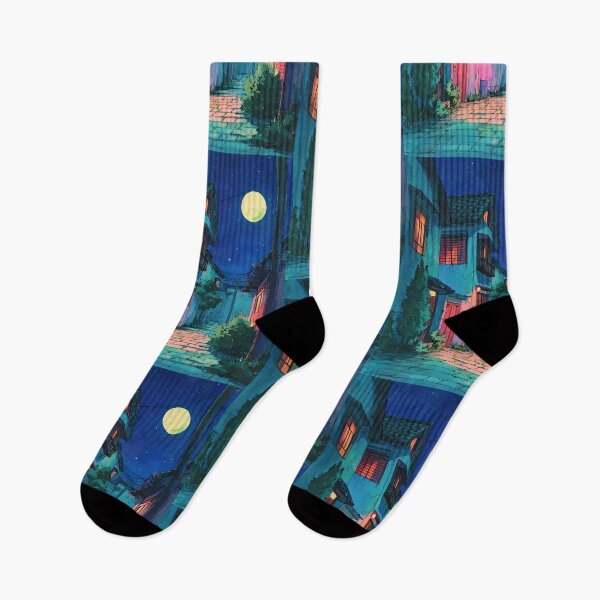 Item preview, Cozy Lofi Nightscape Art designed and sold by bapupa.