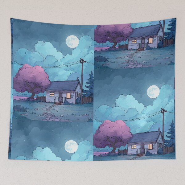 Item preview, Urban Lofi Nightscape Art designed and sold by bapupa.