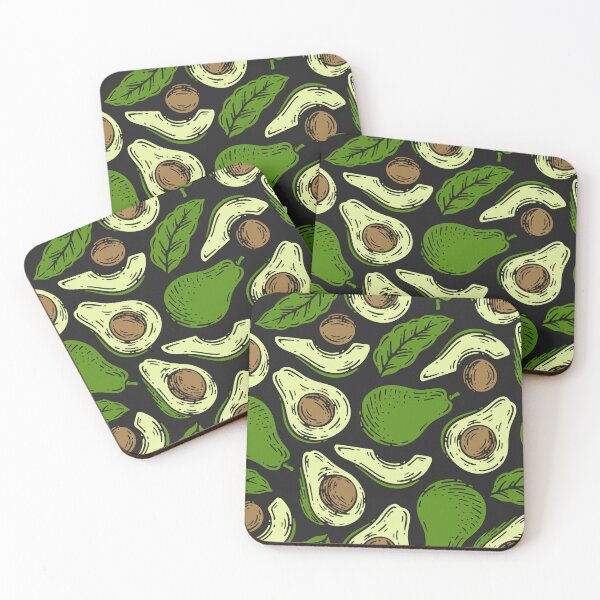 Artikelvorschau, Handgezeichnetes Avocado- und Blättermuster – Gesunde Lebensmittelkunst-Tragetaschen entworfen und verkauft von FestivityFinds.