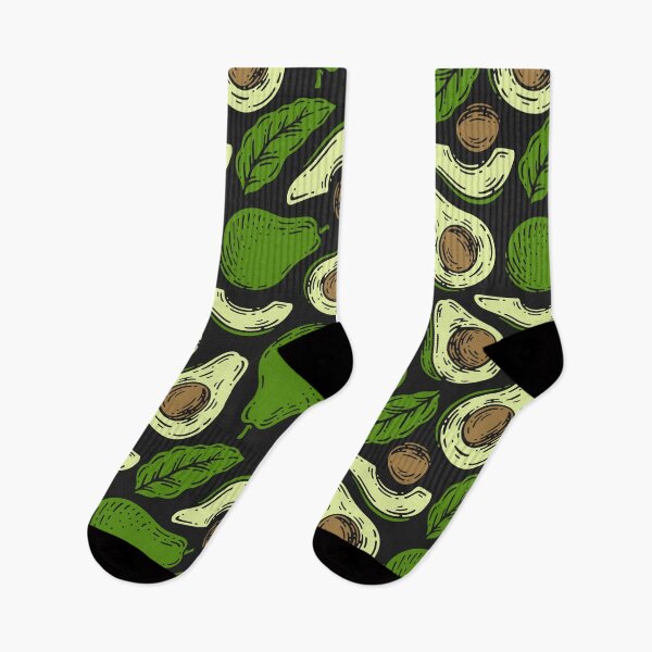 Item preview, Hand Drawn Avocado and Leaves Pattern – Healthy Food Art Tote Bags designed and sold by FestivityFinds.