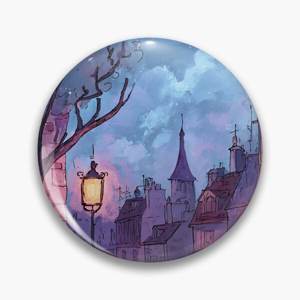 Item preview, Serene Lofi Nightscape Art designed and sold by bapupa.
