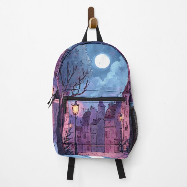 Item preview, Serene Lofi Nightscape Art designed and sold by bapupa.