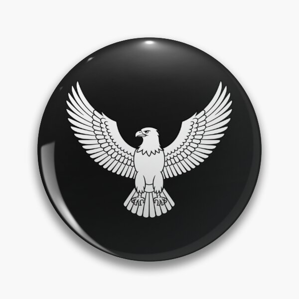Item preview,  a proud eagle standing tall with its wings fully outstretched designed and sold by 123ks.