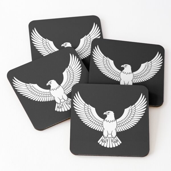 Item preview,  a proud eagle standing tall with its wings fully outstretched designed and sold by 123ks.