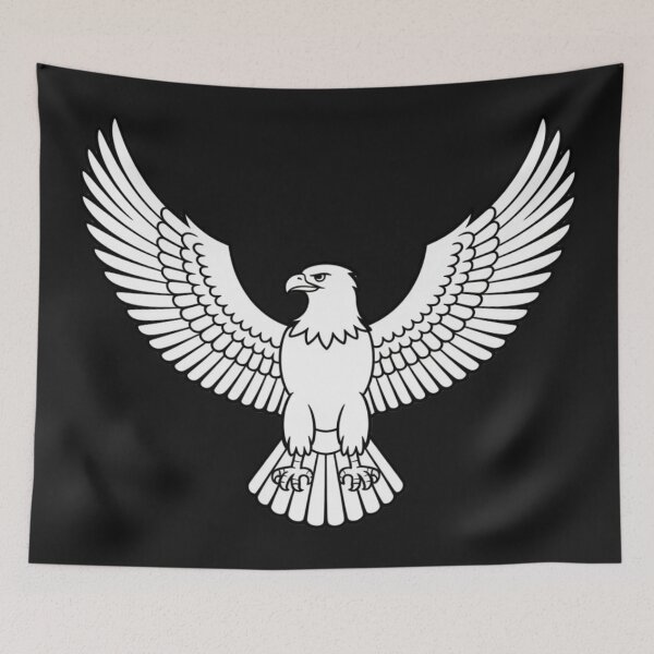 Item preview,  a proud eagle standing tall with its wings fully outstretched designed and sold by 123ks.