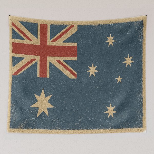 Item preview, Vintage Aussie Pride: Distressed Australia Flag designed and sold by Globalcitytees.