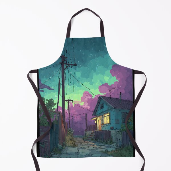 Item preview, Tranquil Lofi Nightscape Art designed and sold by bapupa.