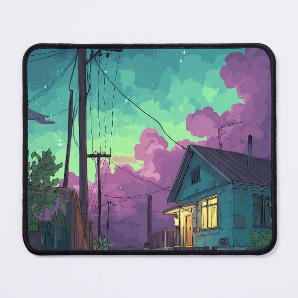 Item preview, Tranquil Lofi Nightscape Art designed and sold by bapupa.