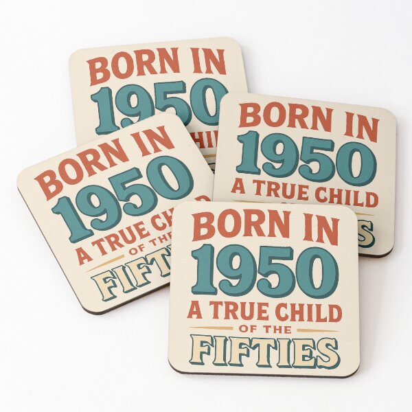 Item preview, Born in 1950 – A True Child of the Fifties designed and sold by TheWonkyEaselCo.