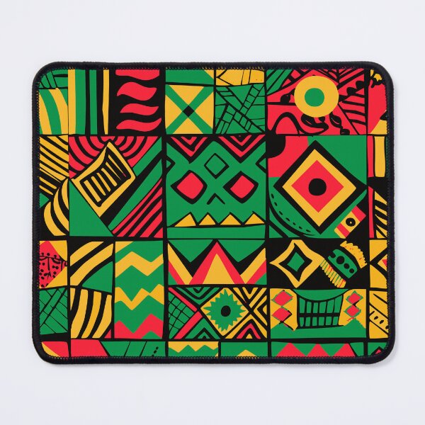Item preview, Bold African Tribal Patchwork Pattern Graphic T-Shirts designed and sold by FestivityFinds.