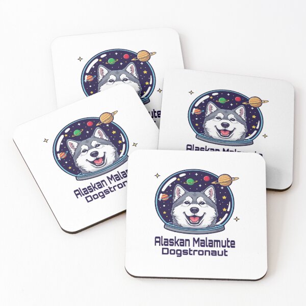 Item preview, Alaskan Malamute Dogstronaut – Cute Space Dog  designed and sold by The Real Life Symphony.