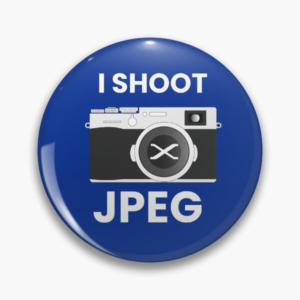 Item preview, I Shoot JPEG – Fuji Photographer Humor Design for Film Simulation Lovers - white lettering designed and sold by MarcVan.
